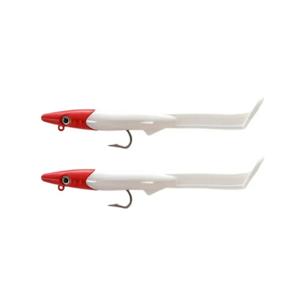 Soft Fishing Lures Kit – Eel Bait with VMC Hook, 12cm 26g (2-Pack)