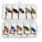 Metal Spoon Spinner Fishing Lure Spoonbait Crankbaits Wobblers Bait