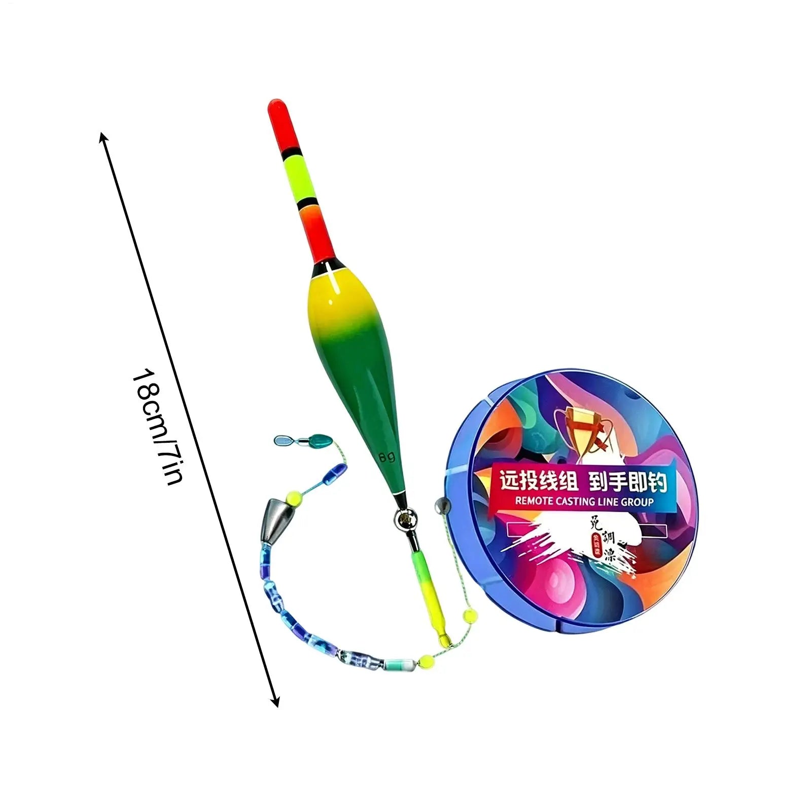 Automatic Bobber Fishing Line Set with Float – 100m Nylon