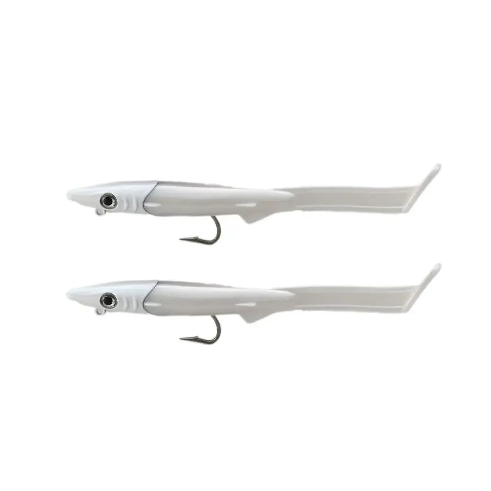 Soft Fishing Lures Kit – Eel Bait with VMC Hook, 12cm 26g (2-Pack)