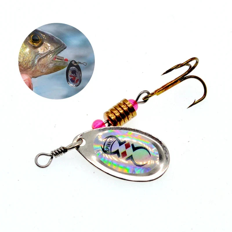 Metal Spoon Spinner Fishing Lure Spoonbait Crankbaits Wobblers Bait