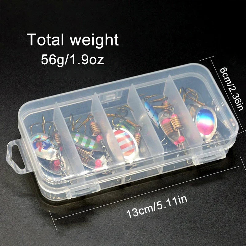 Metal Spoon Spinner Fishing Lure Spoonbait Crankbaits Wobblers Bait