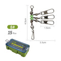 Luminous Ball Bearing Swivel Solid Ring Connector Set #8 #10