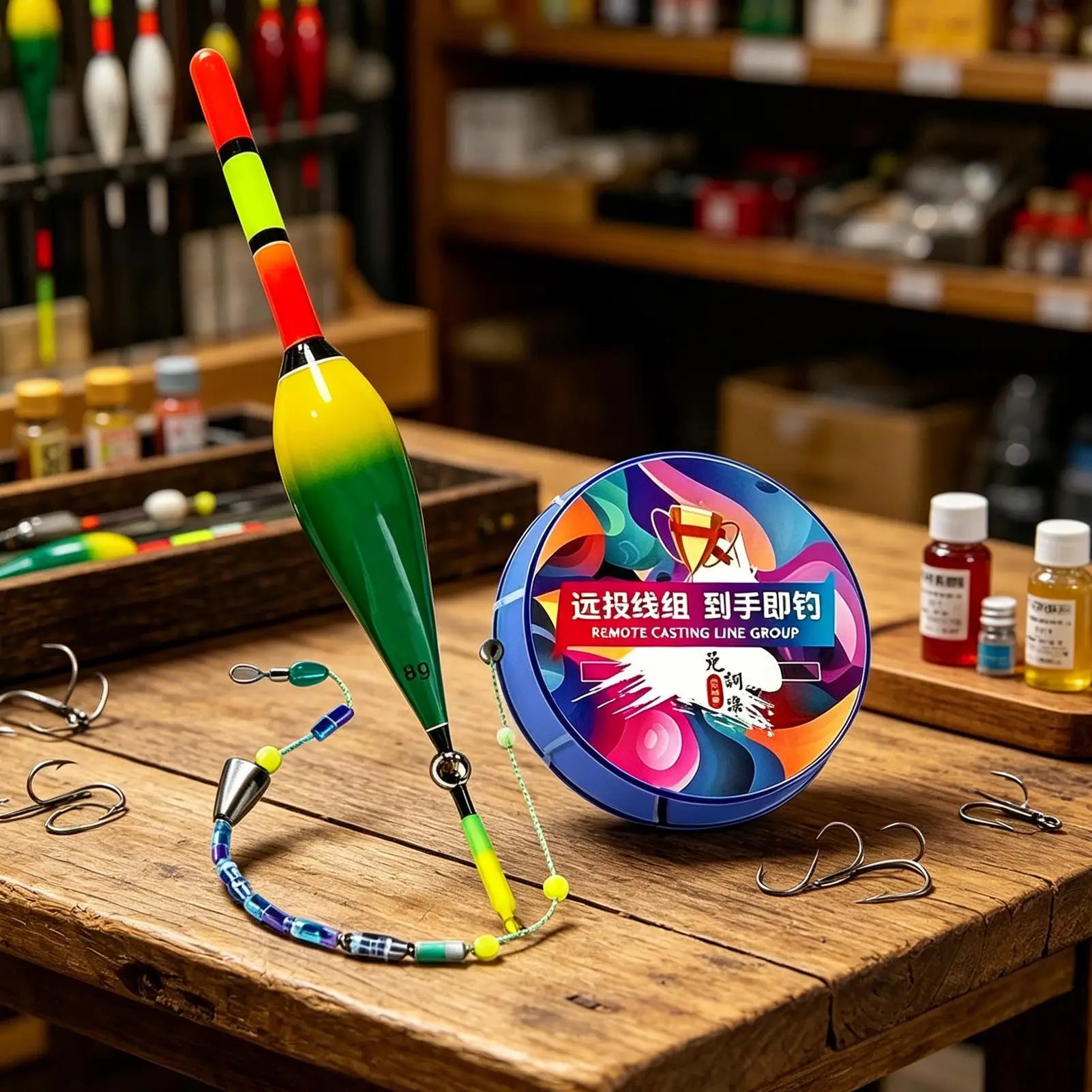 Automatic Bobber Fishing Line Set with Float – 100m Nylon