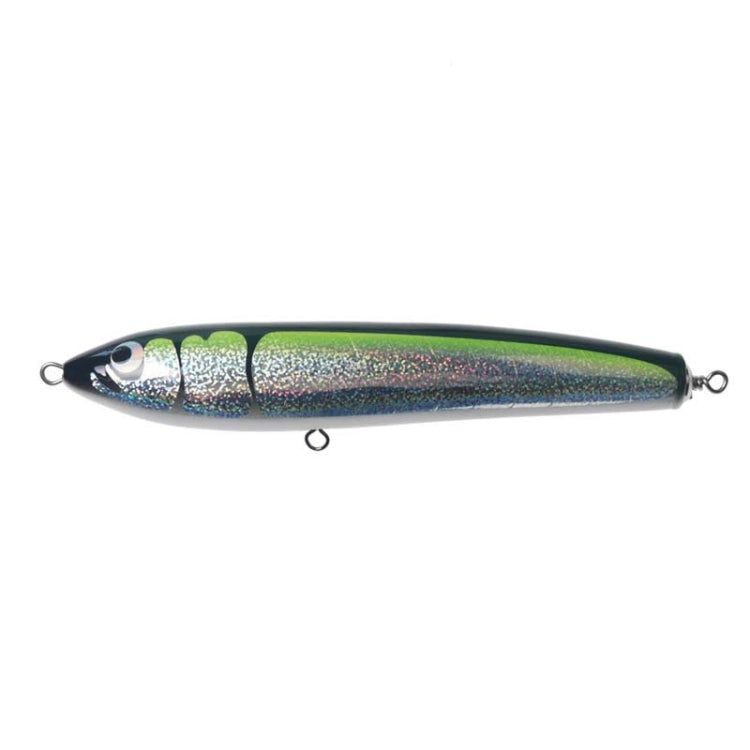 Floating Water Wooden Handmade Big Pencil  Deep Sea Boat Fishing Wave Lying Tuna Bait, 120g 22cm