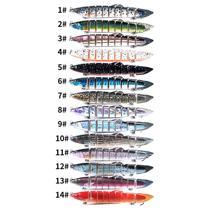 HENGJIA Multi-Segment Fish Bait Fake Fish Bait Luya Loach Bait, 1 14cm 21.4g, 2 14cm 21.4g, 3 14cm 21.4g, 4 14cm 21.4g, 5 14cm 21.4g, 6 14cm 21.4g, 7 14cm 21.4g, 8 14cm 21.4g, 9 14cm 21.4g, 10 14cm 21.4g, 11 14cm 21.4g, 12 14cm 21.4g, 13 14cm 21.4g    ...