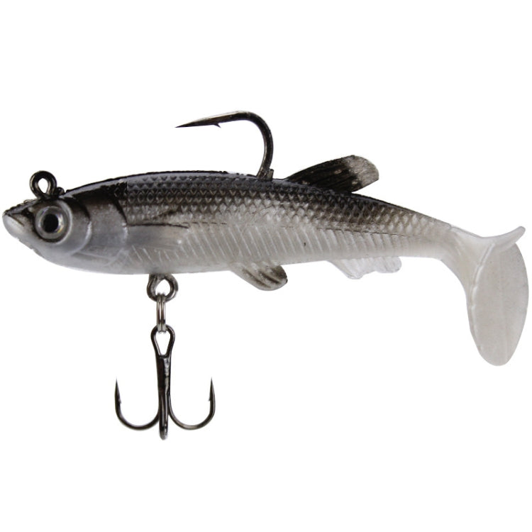 5 PCS Fish-Bait Road Sub-Bait Lead Fish With Single Hook And Three Anchor Hook Bait, 8cm 14g
