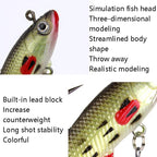 5 PCS Fish-Bait Road Sub-Bait Lead Fish With Single Hook And Three Anchor Hook Bait, 8cm 14g