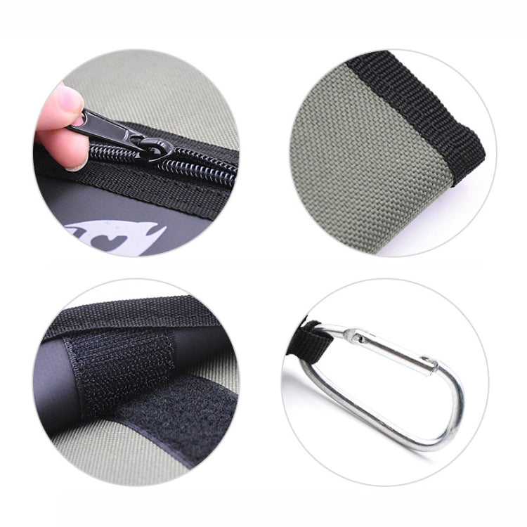 Splitable Fish Bait Bag With 6 PVC Self-Sealing Stickers Classification Storage Hanging Bag