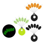 50 PCS/Set Wild Fishing Sports High-Elastic Space Bean Fishing Bait Fish Floating Tools Outdoor Fishing Tackle Accessories, Large, Middle, Small, Smaller