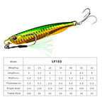 PROBEROS LF103 Simulation Metal Sea Fishing Bait, 10g, 15g, 20g, 30g, 40g, 50g