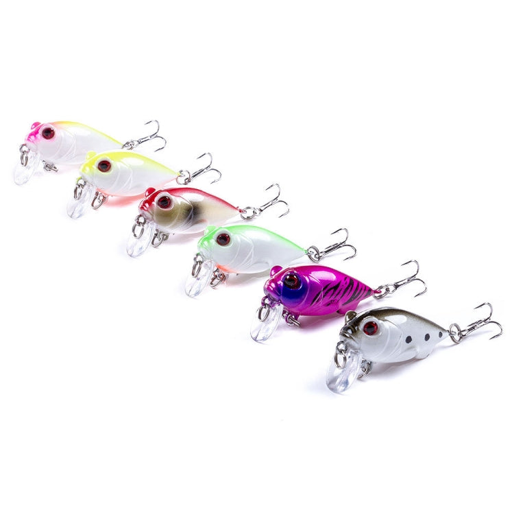 4 PCS HENGJIA CB051 4cm / 5.2g Small Fat Lure Bait, 1, 2, 3, 4, 5, 6
