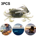 3 PCS HENGJIA SO068 Submerged Crab Hook Anti-hanging Bottom Ice Fishing Bait, 8cm 19g 1, 8cm 19g 2, 8cm 19g 3, 10cm 30g Orange, 10cm 30g Green, 10cm 30g Gray