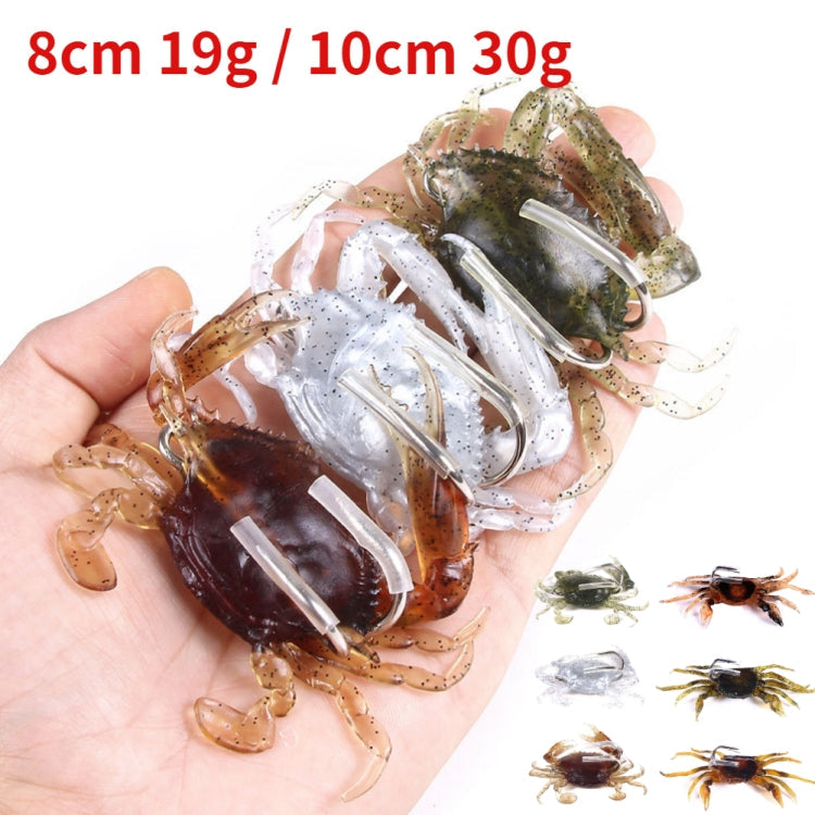 3 PCS HENGJIA SO068 Submerged Crab Hook Anti-hanging Bottom Ice Fishing Bait, 8cm 19g 1, 8cm 19g 2, 8cm 19g 3, 10cm 30g Orange, 10cm 30g Green, 10cm 30g Gray