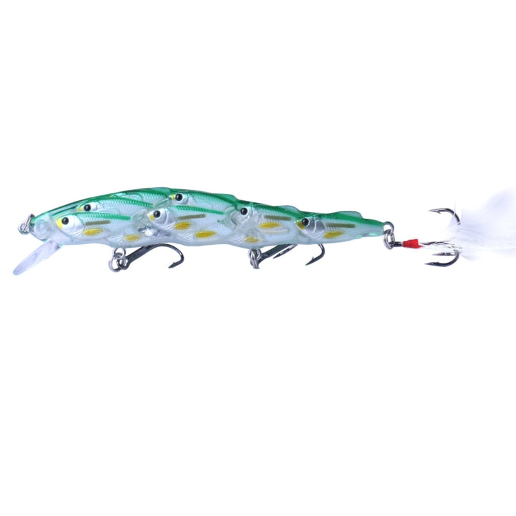 HENGJIA MI113 11.5cm 15.7g Sea Fishing Crank Lure Swing With Feather Hook, MI113 B, MI113 C, MI113 D, MI113 E, MI113 A