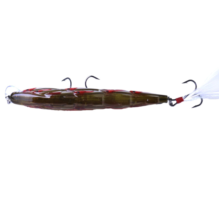 HENGJIA MI113 11.5cm 15.7g Sea Fishing Crank Lure Swing With Feather Hook, MI113 B, MI113 C, MI113 D, MI113 E, MI113 A