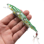 HENGJIA MI113 11.5cm 15.7g Sea Fishing Crank Lure Swing With Feather Hook, MI113 B, MI113 C, MI113 D, MI113 E, MI113 A