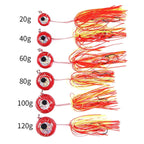 HENGJIA Bearded Guy Lead Sinker Big Head Lead Bait Sea Fishing Hook, 20G, 40G, 60G, 80G, 100G, 120G