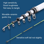 Soft Tailed Small Rod Retracting Short Raft Fishing Rod, 1.8m, 2.1m, 2.4m, 2.7m, 3.0m