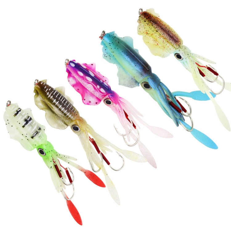 15cm 60g Sea Fishing Fake Bait Deep Sea Squid Soft Bait, Style:, A1006 With Lead, A1014 With Lead, A1046 With Lead, A1047 With Lead, A1051 With Lead, 1008, 1009, 1014, 1028