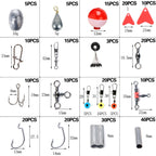 263 PCS / Set T0196 Fishing Small Accessories Ball Shaped Floating Rock Fishing Gear, 263 PCS / Set T0196