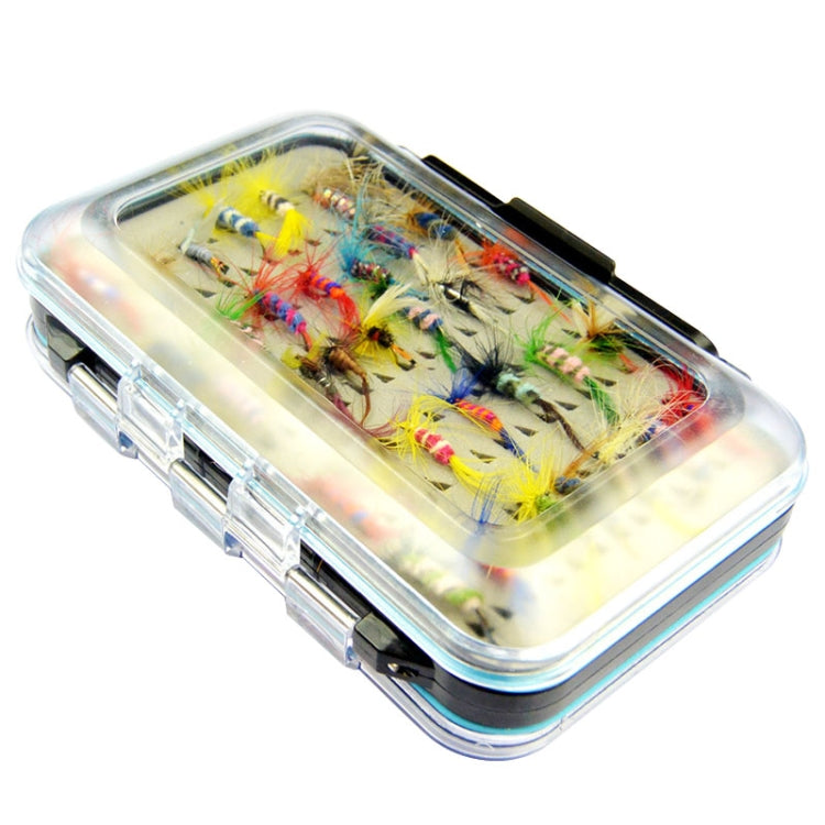 Outdoor Fishing Tackle Box Fly Hook Bait, 64 PCS / Set