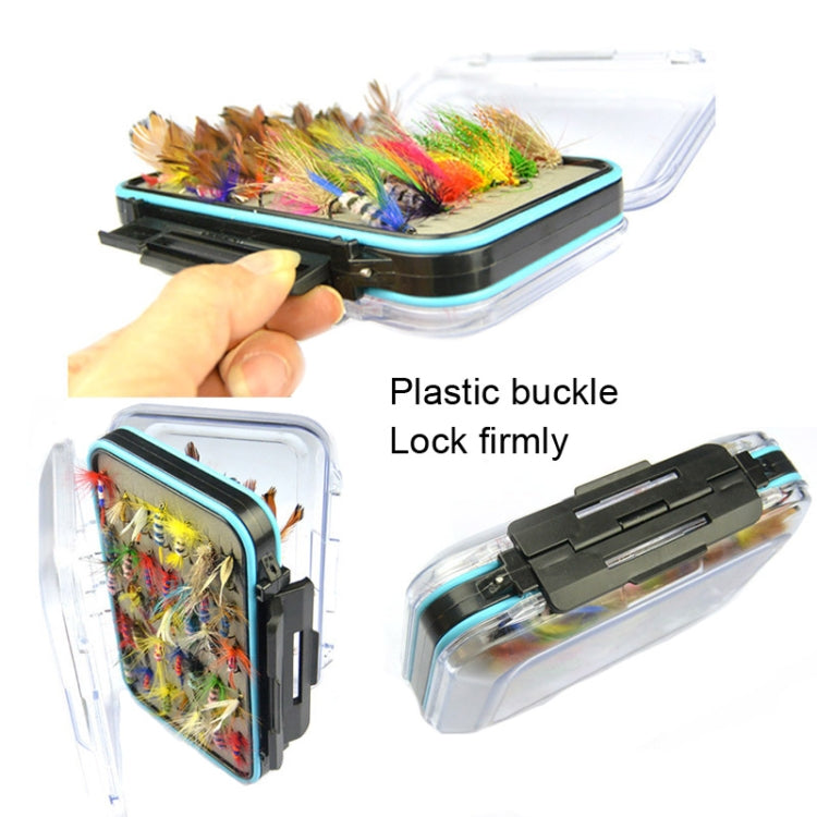 Outdoor Fishing Tackle Box Fly Hook Bait, 64 PCS / Set