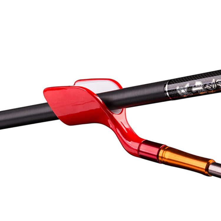 Duckbill Type Universal Non-slip Fishing Rod Bracket Head, Red, Black