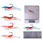 HENGJIA SO077 6cm 3g Lead Wrapped Shrimp Soft Lure Sea Bass Fake Lure, SO077 1, SO077 2, SO077 3, SO077 4