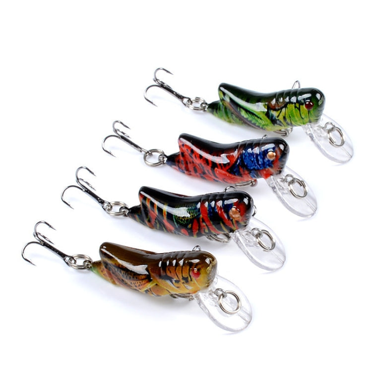 LB119 Insect Grasshopper Bionic Bait Painted Plastic Hard Bait, LB119 1, LB119 2, LB119 4