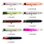 2pcs 4.8g 60mm Microbacter Pencil Top Horse Mouth Lure Bait Bionic Bait, 2pcs E, 2pcs F, 2pcs G, 2pcs H, 2pcs I, 2pcs A, 2pcs B, 2pcs C, 2pcs D