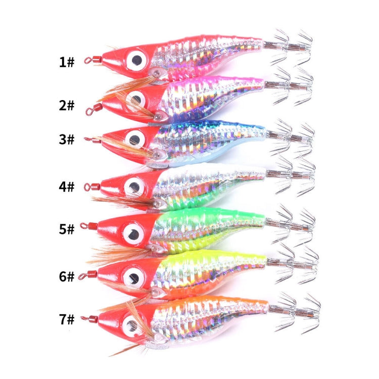 HENGJIA SJ023 Luminous Horizontal Shrimp Squid Hook Bionic Bait, SJ023 (1), SJ023 (3), SJ023 (4), SJ023 (5), SJ023 (6), SJ023 (7)
