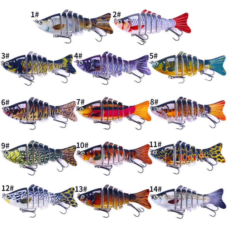 HENGJIA JM062 7 Section Fish Fake Lures VIB Minnow Fishing Lures, JM062 (11), JM062 (1), JM062 (12), JM062 (2), JM062 (13), JM062 (3), JM062 (14), JM062 (4), JM062 (5), JM062 (6), JM062 (7), JM062 (8), JM062 (9), JM062 (10)
