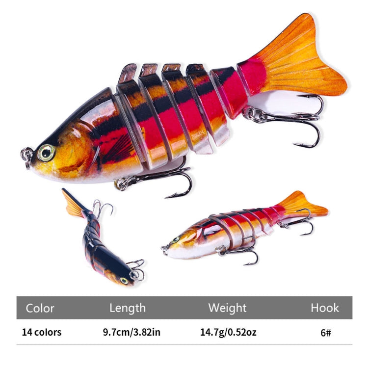 HENGJIA JM062 7 Section Fish Fake Lures VIB Minnow Fishing Lures, JM062 (11), JM062 (1), JM062 (12), JM062 (2), JM062 (13), JM062 (3), JM062 (14), JM062 (4), JM062 (5), JM062 (6), JM062 (7), JM062 (8), JM062 (9), JM062 (10)