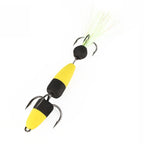 W.P.E PMG-M Foam Hook Soft Worm Bait Three Anchor Hook Fake Lures, M