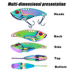 HENGJIA Metal VIB Micro-Bait Sequin Full Swimming Layer Fake Bait, Specification:, 3g, 5g, 7g, 10g, 15g, 20g