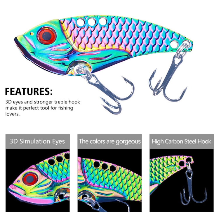 HENGJIA Metal VIB Micro-Bait Sequin Full Swimming Layer Fake Bait, Specification:, 3g, 5g, 7g, 10g, 15g, 20g