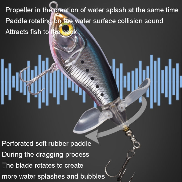 Double Paddle Tractor Surface Tether Roadrunner Fake Lure Long-distance Casting Lure, DF065 9g, DF080 16g