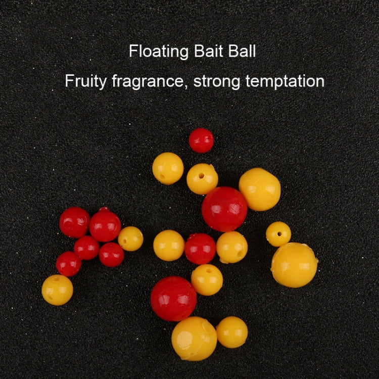 TPR Floating Bait Ball Float Water Fake Soft Bait, 100pcs 8mm, 100pcs 10mm, 100pcs 14mm, 100pcs 16mm