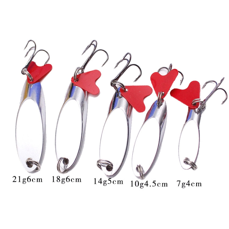 Slant Cut Sequins Long Casting Freshwater Fake Bait, 5pcs 18g 6cm Right Angle, 5pcs 21g 6cm Right Angle, 5pcs 14g 5cm Bent Angle, 5pcs 18g 6cm Bent Angle, 5pcs 21g 6cm Bent Angle
