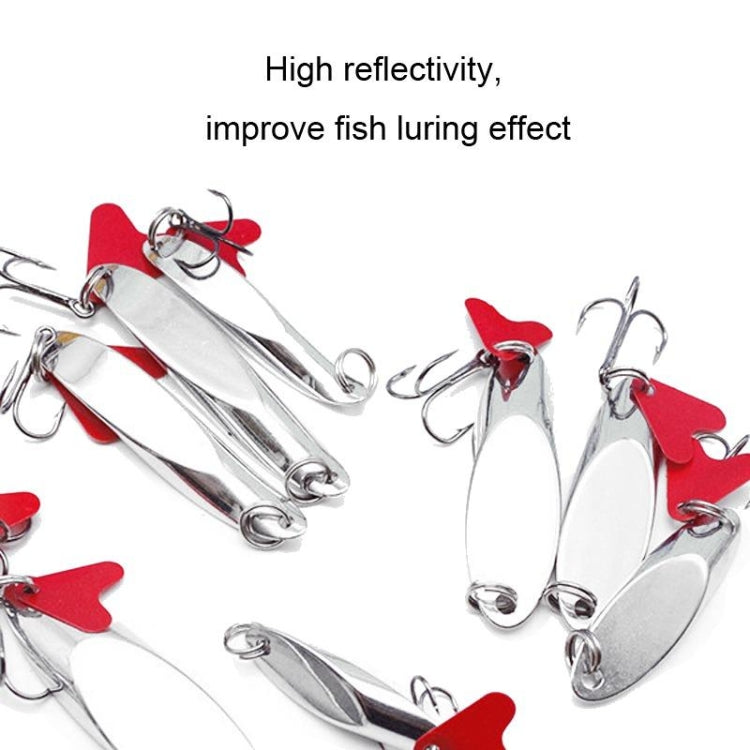 Slant Cut Sequins Long Casting Freshwater Fake Bait, 5pcs 18g 6cm Right Angle, 5pcs 21g 6cm Right Angle, 5pcs 14g 5cm Bent Angle, 5pcs 18g 6cm Bent Angle, 5pcs 21g 6cm Bent Angle