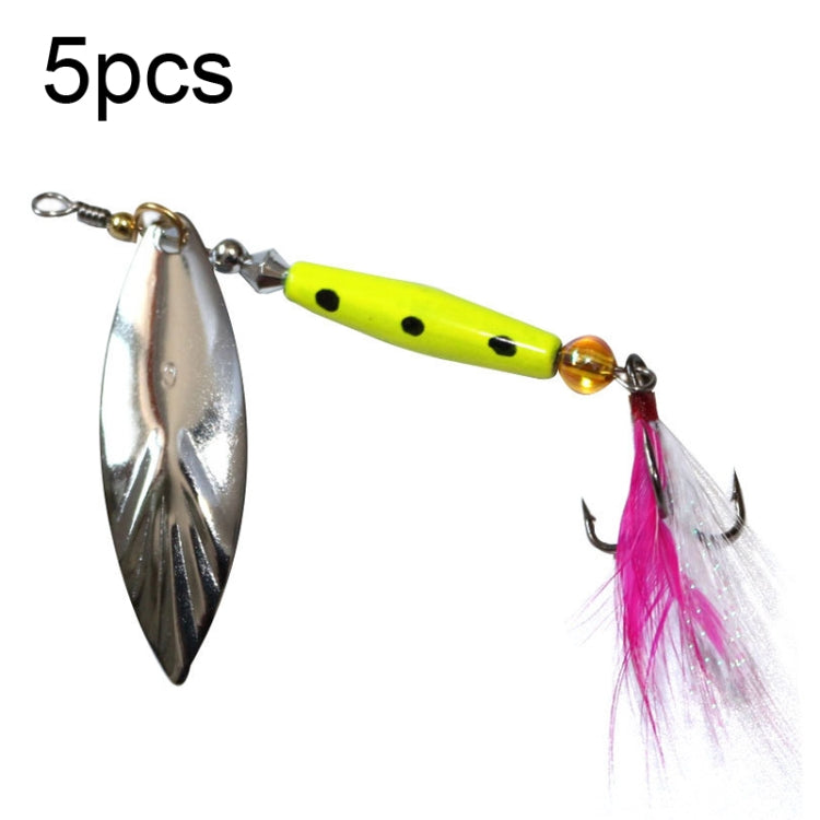 5pcs Rotation Luya Sequins Willow Leaf Feather Bait, Copper Pendant Futaba 7g, Copper Pendant Futaba 10g, Copper Pendant Futaba 15g, Lead Pendant  7g