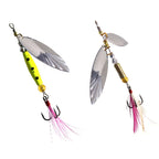 5pcs Rotation Luya Sequins Willow Leaf Feather Bait, Copper Pendant Futaba 7g, Copper Pendant Futaba 10g, Copper Pendant Futaba 15g, Lead Pendant  7g