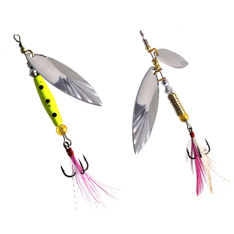 5pcs Rotation Luya Sequins Willow Leaf Feather Bait, Copper Pendant Futaba 7g, Copper Pendant Futaba 10g, Copper Pendant Futaba 15g, Lead Pendant  7g