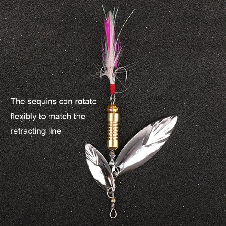 5pcs Rotation Luya Sequins Willow Leaf Feather Bait, Copper Pendant Futaba 7g, Copper Pendant Futaba 10g, Copper Pendant Futaba 15g, Lead Pendant  7g