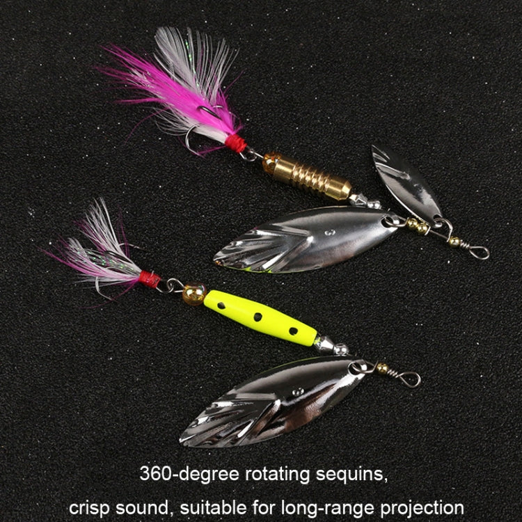 5pcs Rotation Luya Sequins Willow Leaf Feather Bait, Copper Pendant Futaba 7g, Copper Pendant Futaba 10g, Copper Pendant Futaba 15g, Lead Pendant  7g