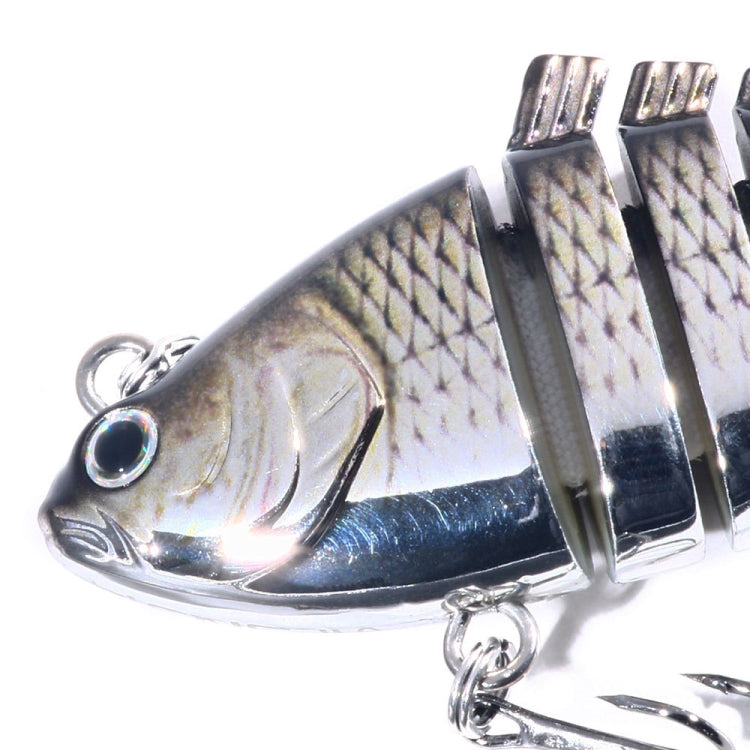 HENGJIA 10cm 24g Bionic Multi-Section Fish Bait Plastic Electroplating Fake Bait, JM060 (6), JM060 (1), JM060 (2), JM060 (3), JM060 (4), JM060 (5)
