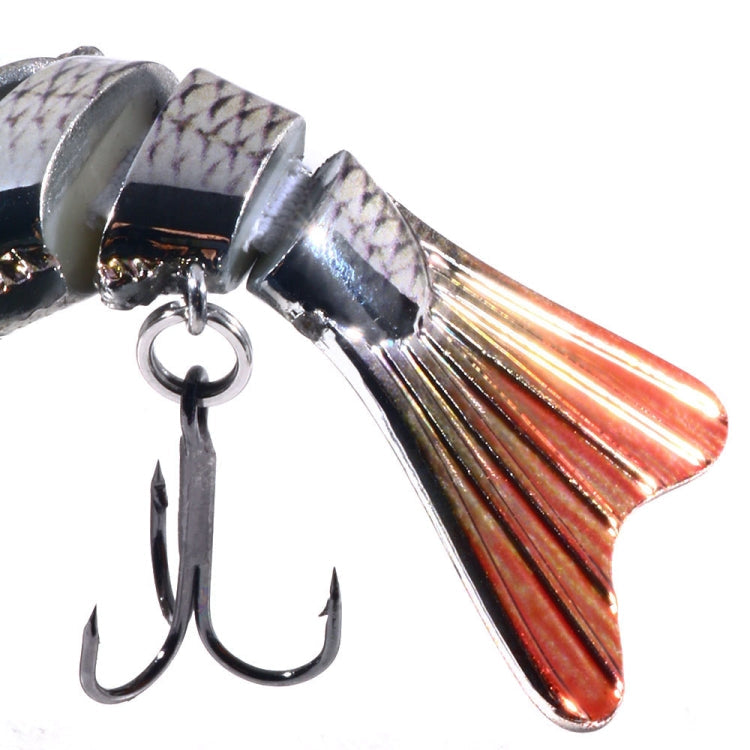 HENGJIA 10cm 24g Bionic Multi-Section Fish Bait Plastic Electroplating Fake Bait, JM060 (6), JM060 (1), JM060 (2), JM060 (3), JM060 (4), JM060 (5)
