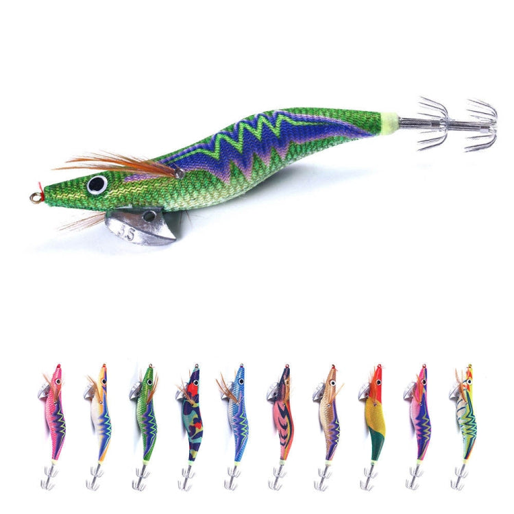 HENGJIA 14cm 20g Night Light Wood Shrimp Fake Bait Squid Hook Luya Bait, 1, 2, 3, 4, 5, 6, 7, 8, 9, 10, 10 Colors