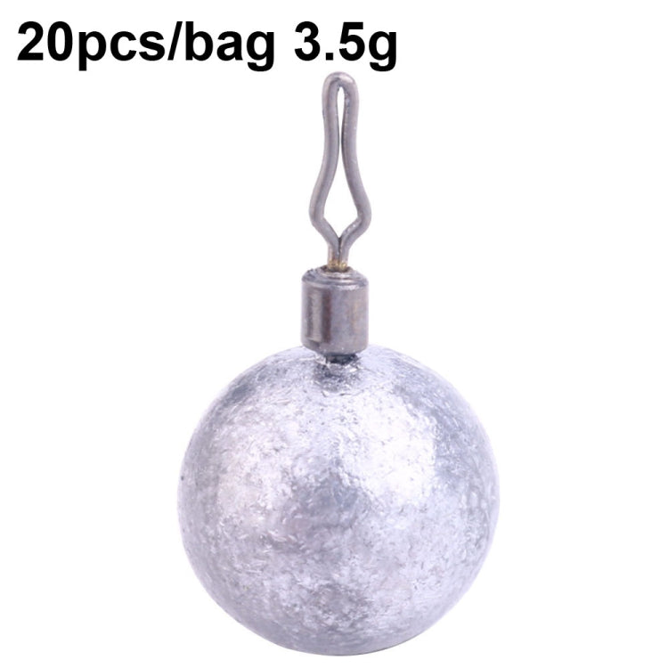 Fishing Lead Pendant Sea Fishing Lua Spherical Spinning Biting Lead Fishing Gear, HENGJIA 20pcs/bag 3.5g, HENGJIA 15pcs/bag 5g, HENGJIA 15pcs/bag 7g, HENGJIA 10pcs/bag 10g, HENGJIA 10pcs/bag 14g, HENGJIA 5pcs/bag 20g